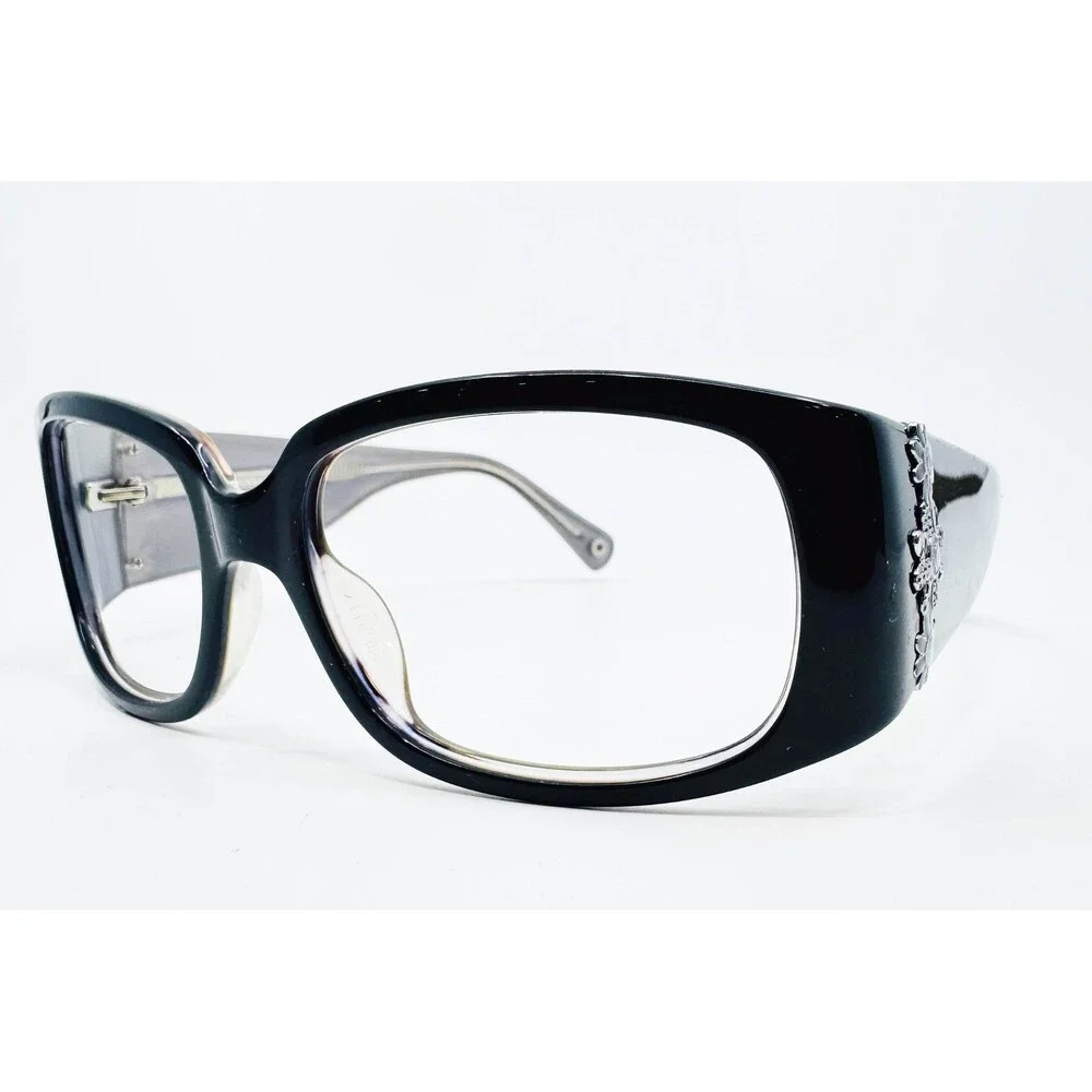 Coach Eyeglasses Womens Black Floral Butterfly Frame 125 44893